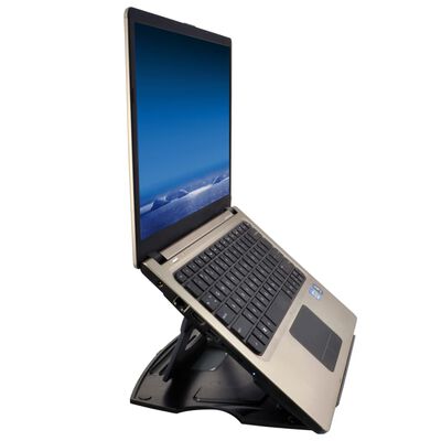 DESQ Laptoptafelstandaard 28,5x21x1 cm zwart