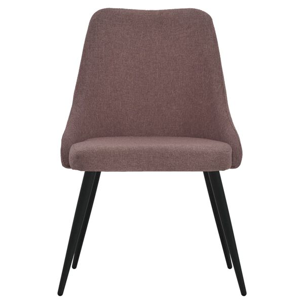 vidaXL Eetkamerstoelen 2 st stof bruin