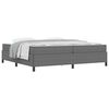 vidaXL Bedframe met matras Lichtgrijs 200 x 200 cm Stof