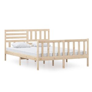 vidaXL Bedframe massief hout 140x200 cm