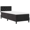 vidaXL LED Box Spring Bed met hoofdeinde Zwart 80 x 200 cm Fluweel