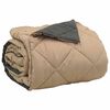 vidaXL Zomer Dekbed Antraciet en Taupe 220 x 240 cm Microfiber