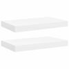 vidaXL Wandschappen zwevend 2 st 40x23,5x3,8 cm MDF wit