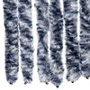 vidaXL Vliegengordijn 90x200 cm chenille blauw en wit