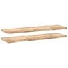 vidaXL Wandschappen 2 st zwevend 160x40x4 cm onbehandeld acaciahout