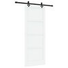 vidaXL Schuifdeur ORKDAL 83 x 211 cm Bewerkt hout Wit en zwart