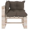 vidaXL 8-delige Loungeset met kussens pallet grenenhout