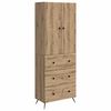 vidaXL Kastenset 2 st 66 x 34,5 x 90 cm Bewerkt hout Artisanaal eiken