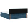vidaXL Ottoman bed met matrassen 200x200cm fluweel donkerblauw