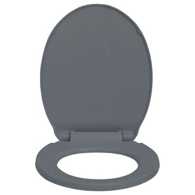 Voortdurende Missionaris Uitrusten vidaXL Toiletbril soft-close ovaal grijs online kopen | vidaXL.be