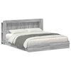 vidaXL Bedframe met opslag Grijs Sonoma 180 x 200 cm Bewerkt hout