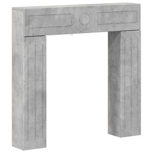 vidaXL Haardomlijsting Betongrijs 102 x 18 x 100,5 cm Bewerkt hout