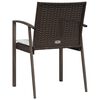 vidaXL Tuinstoelen 6 st met kussens 56,5x57x83 cm poly rattan bruin