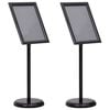 vidaXL Posterstandaards 2 st Zwart 45 x 32,7 x 108 cm Aluminium