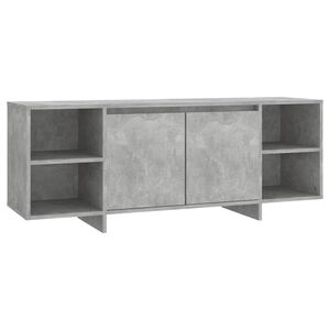 vidaXL Tv-meubel 130x35x50 cm bewerkt hout betongrijs