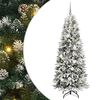 vidaXL Kunstkerstboom Wit 180 cm PVC en Plastic en Staal en PE
