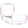 vidaXL Bedframe met hoofdbord kunstleer cappucinnokleurig 90x190 cm