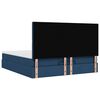 vidaXL Ottoman bed met matras en LED's 160x200cm stof blauw