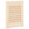 vidaXL Kastdeuren met lamellen 2 st 39,5x29,5 cm massief grenenhout
