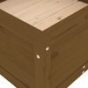 vidaXL Plantenbak 82,5x82,5x39 cm massief grenenhout honingbruin