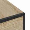 vidaXL Nachtkastje Sonoma Eiken 40 x 27 x 76 cm Bewerkt hout