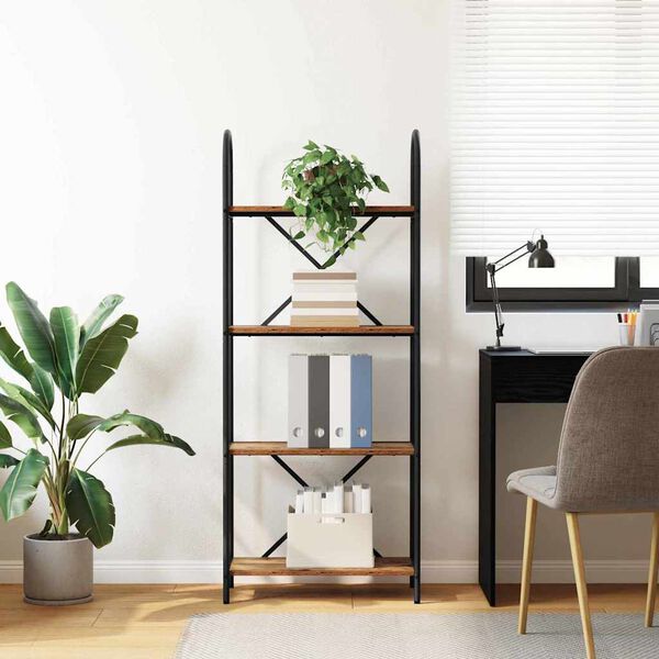 vidaXL Boekenkast Oudhout 60 x 30 x 146 cm Bewerkt hout