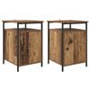 vidaXL Nachtkastje 2 st Oudhout 40 x 42 x 60cm Bewerkt hout