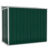 vidaXL Tuinschuur wandmontage 118x194x178 cm staal groen