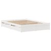 vidaXL Bedframe zonder matras massief grenenhout wit 140x200 cm