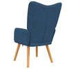 vidaXL Relaxstoel stof blauw