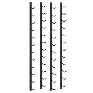 vidaXL Wijnrekken wandmontage voor 12 flessen 2 st ijzer zwart