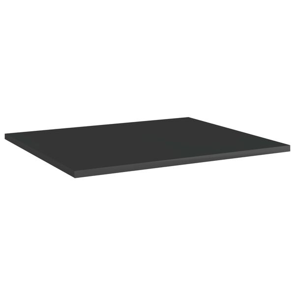 vidaXL Wandschappen 8 st 60x50x1,5 cm bewerkt hout hoogglans zwart