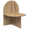 vidaXL Nachtkastje Artisanaal eiken 48 x 49 x 65 cm Geconstrueerd hout