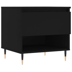 vidaXL Salontafel 50x46x50 cm bewerkt hout zwart