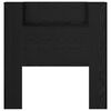 vidaXL Hoofdbord Zwart Eiken 100 x 15 x 103,5 cm Bewerkt hout