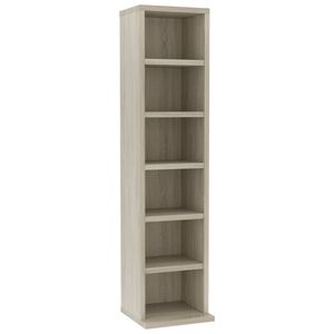 vidaXL Cd-kast 21x20x88 cm bewerkt hout sonoma eikenkleurig