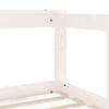 vidaXL Kinderbedframe 70x140 cm massief grenenhout wit