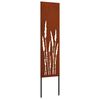 vidaXL Tuin Privacy Screen Fretwerk Roestig 32 x 140 cm weervast staal