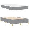 vidaXL Bedframe met matras Lichtgrijs 120 x 190 cm Stof