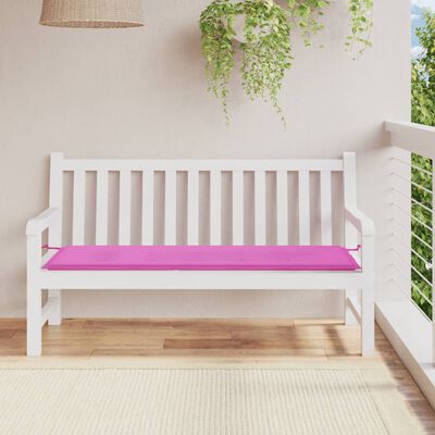 vidaXL Tuinbankkussen 150x50x3 cm oxford stof roze