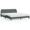 vidaXL Bedframe "Dover" stof donkergrijs 180x200 cm