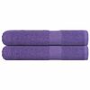 vidaXL Handdoeken FROGN 2 st 100x200 cm 360 g/m&sup2; paars