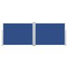 vidaXL Windscherm uittrekbaar 120x1000 cm blauw