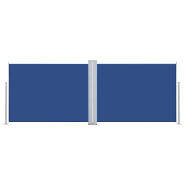 vidaXL Windscherm uittrekbaar 120x1000 cm blauw