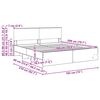 vidaXL Bedframe met hoofdeinde Beton Grijs 180 x 200 cm Bewerkt hout