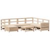 vidaXL 8-delige Loungeset massief grenenhout