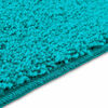 vidaXL Antislip Badmat met Toilet Cut Turquoise 50 x 50 cm PP