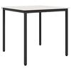 vidaXL Eettafel Wit 80 x 80 x 75 cm Massief grenenhout