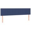 vidaXL Hoofdbord LED 160x5x78/88 cm stof blauw