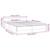 vidaXL Bedframe zonder matras stof taupe 140x200 cm